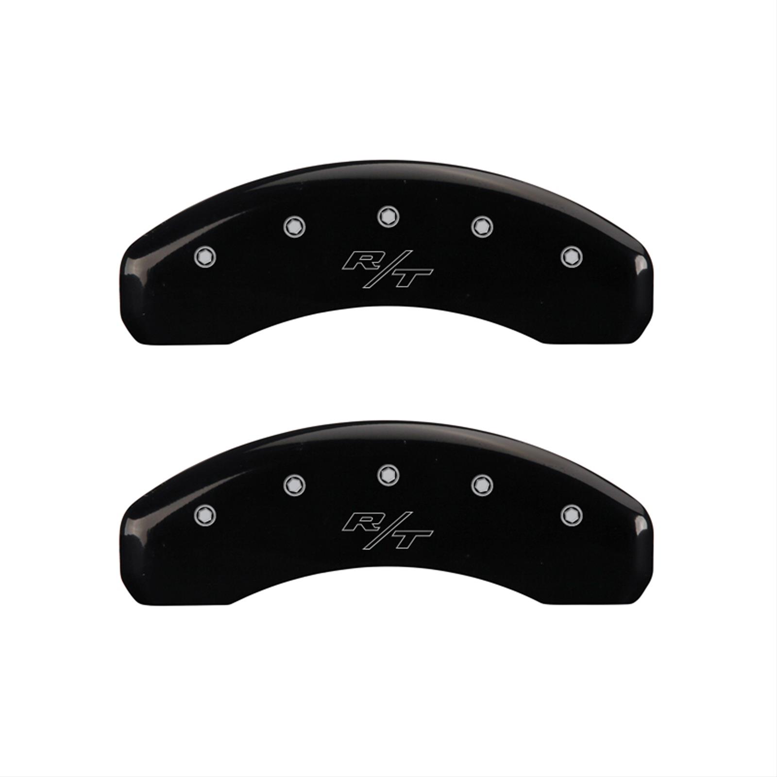 MGP 4 Caliper Covers Engraved Front Charger Rear RT Black Finish Silver Char 2016 Dodge Challenger thumbnail 2