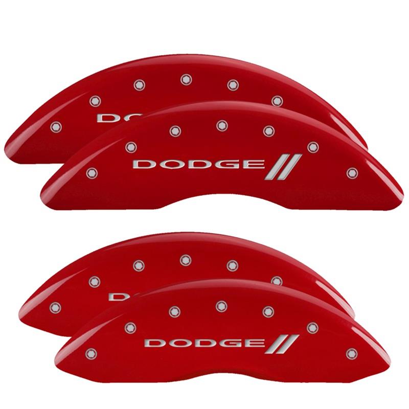 MGP Caliper Covers - Brake for 2010 RAM 2500, 3500 12124SCUSDF Set Of 4 Covers, Engraved Front And Rear: Custom Graphics, Designated Finish.