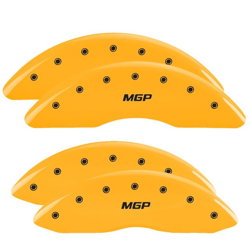 MGP 4 Caliper Covers Engraved Front & Rear MGP Yellow Finish Black Char 2010 Dodge Ram 2500 thumbnail 3
