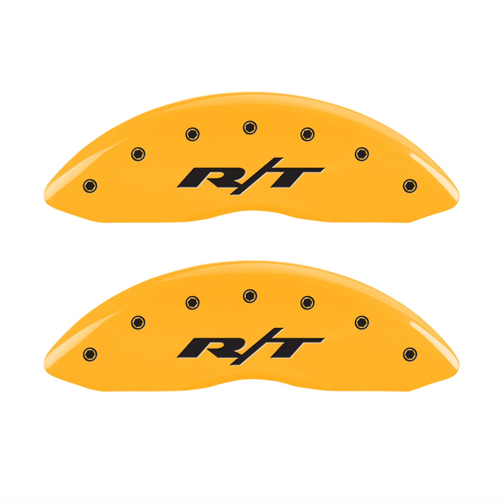 MGP Caliper Covers 12162SRT1YL MGP Yellow Caliper Covers Summit Racing