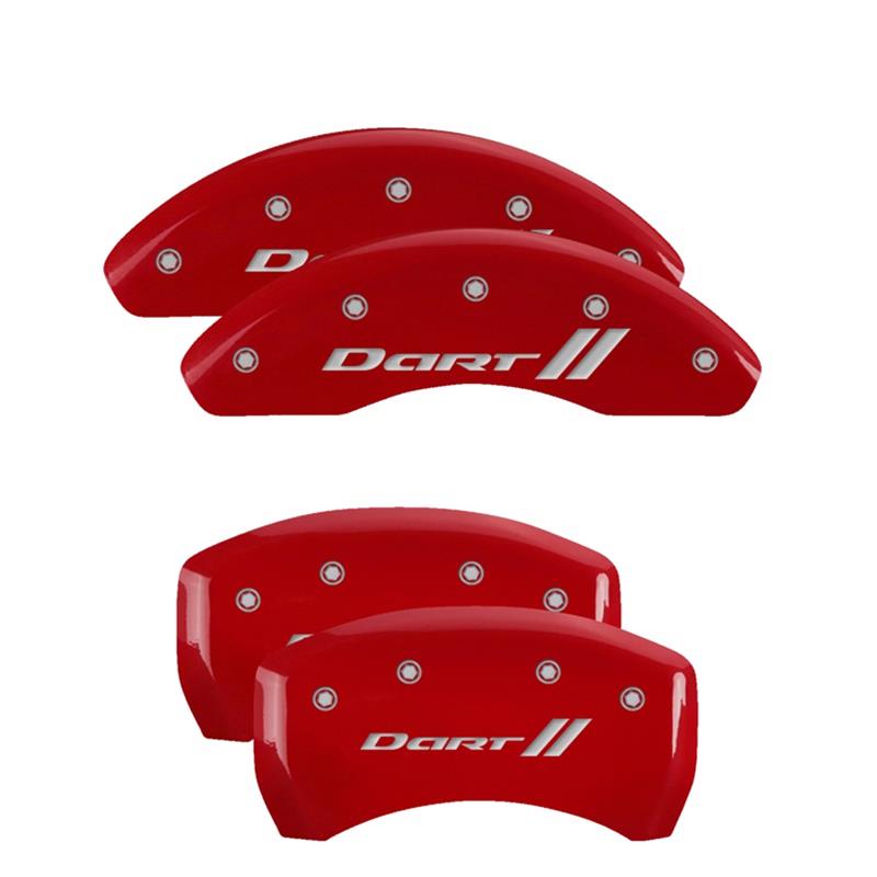 MGP Caliper Covers 12199SDRTRD MGP Red Caliper Covers Summit Racing