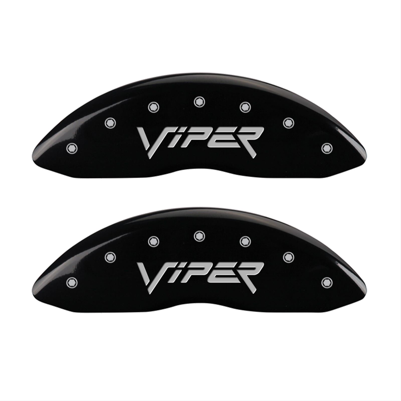 MGP 4 Caliper Covers Engraved Front & Rear Gen 2/Viper Black finish silver ch thumbnail 2