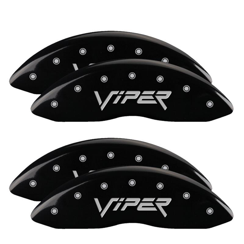 MGP 4 Caliper Covers Engraved Front & Rear Gen 2/Viper Black finish silver ch thumbnail 3