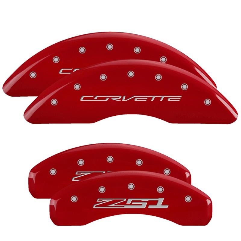 MGP Caliper Covers 13084SZ51RD MGP Red Caliper Covers Summit Racing
