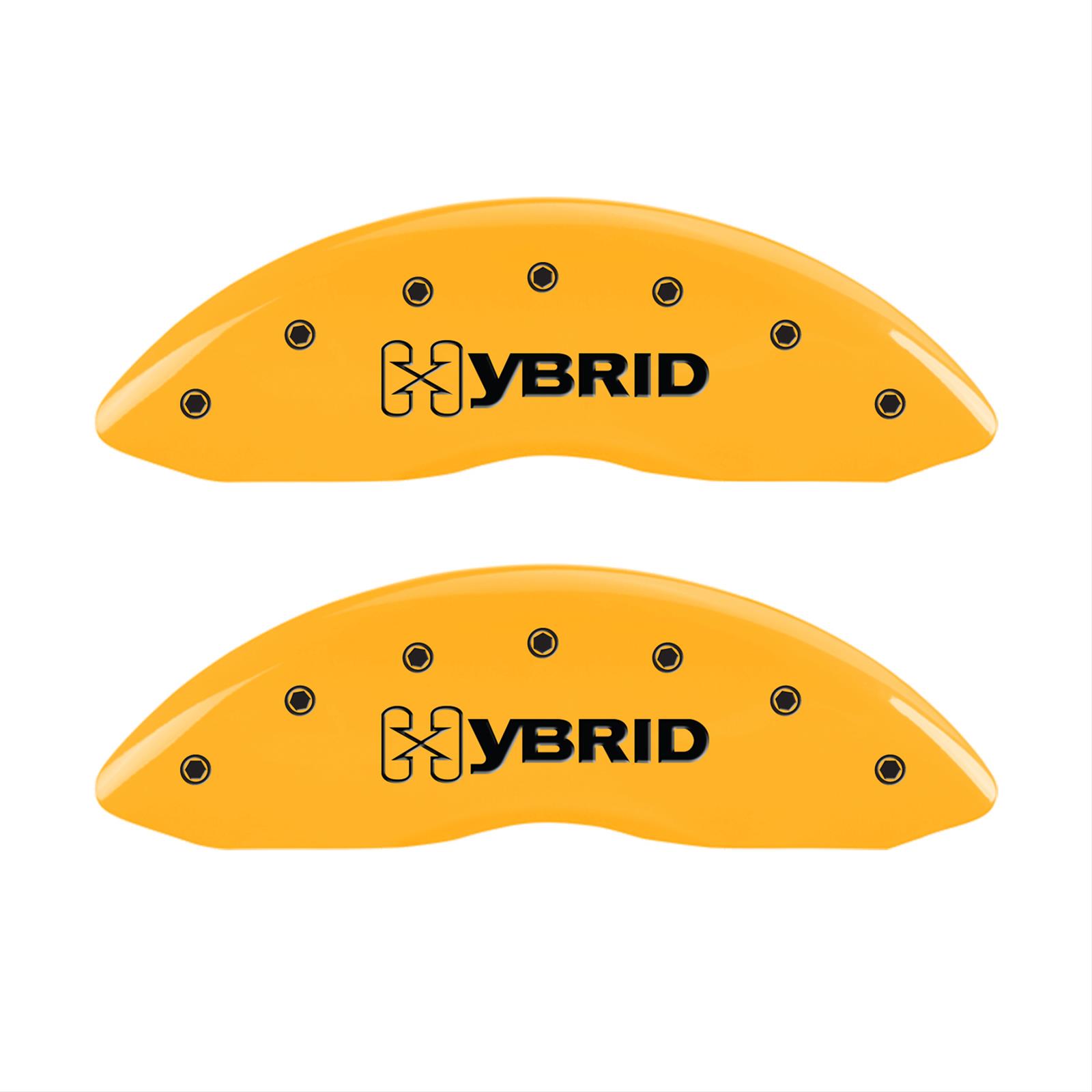 MGP 4 Caliper Covers Engraved F & R Gm Style/Hybrid Yellow Finish Black Char 2002 GMC Sierra 1500