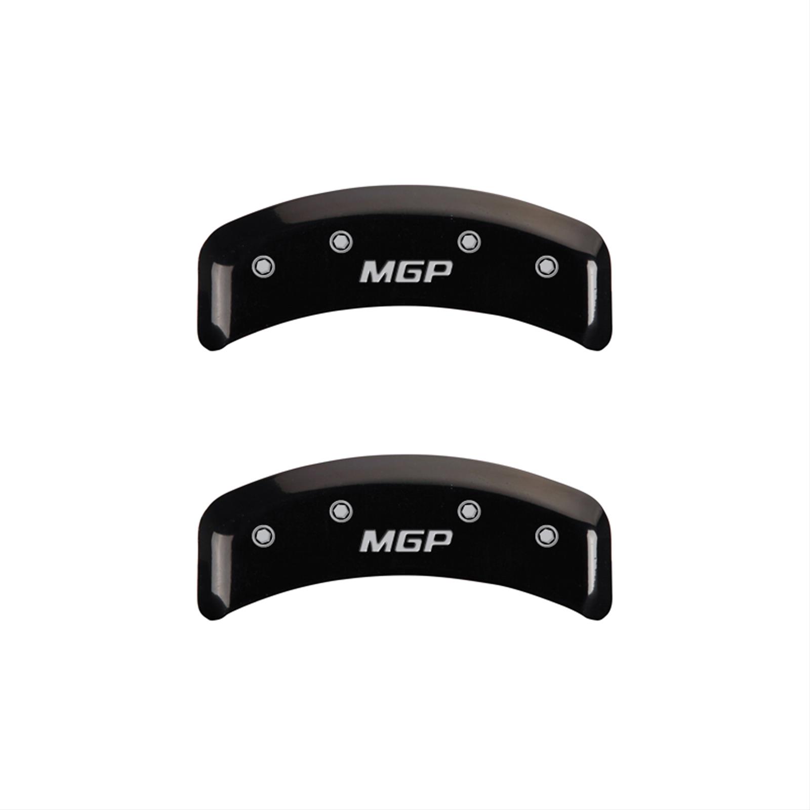 MGP 4 Caliper Covers Engraved Front & Rear MGP Black finish silver ch thumbnail 2
