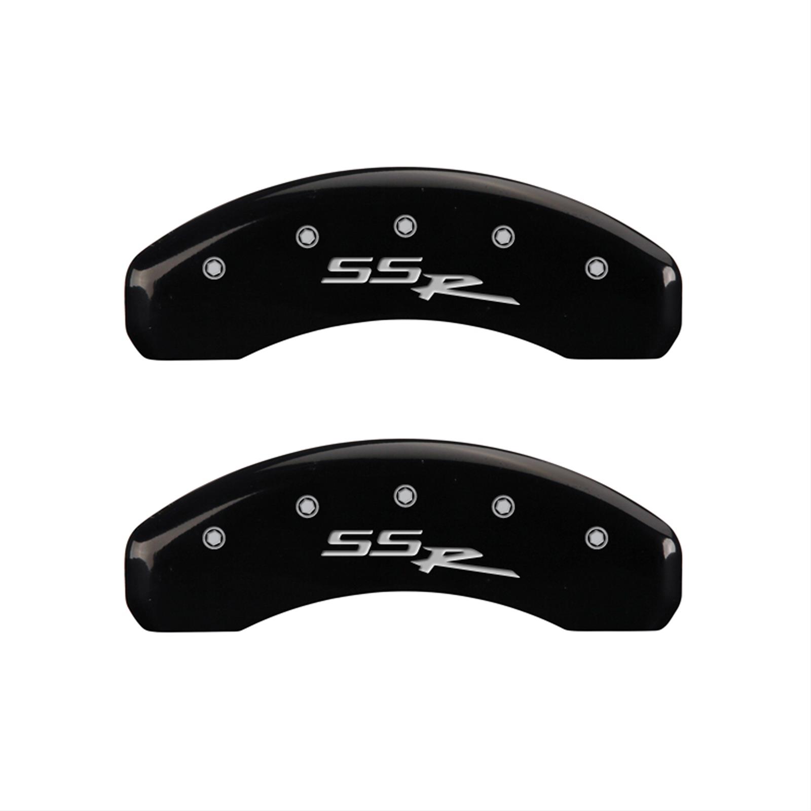 MGP 4 Caliper Covers Engraved Front & Rear SSR Black finish silver ch thumbnail 2