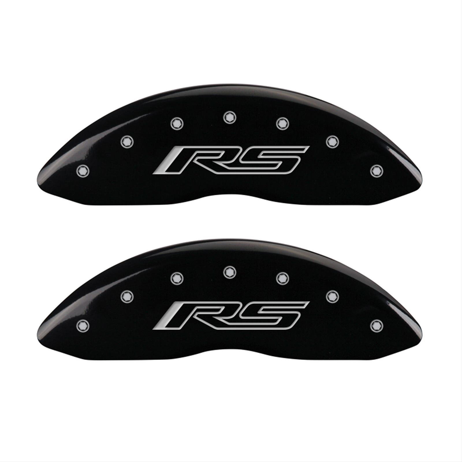 MGP 4 Caliper Covers Engraved Front & Rear Gen 5/RS Black finish silver ch thumbnail 2