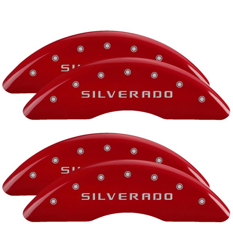 MGP Caliper Covers 14173SSILRD MGP Red Caliper Covers Summit Racing