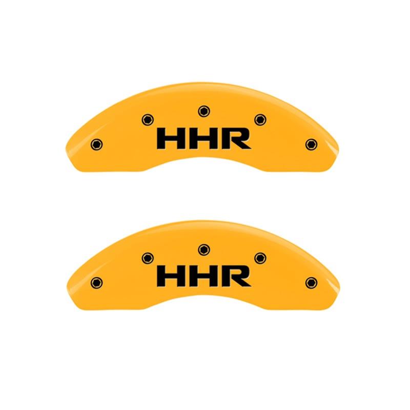 MGP 2 Caliper Covers Engraved Front & Rear HHR Yellow Finish Black Char 2010 Chevy HHR thumbnail 2