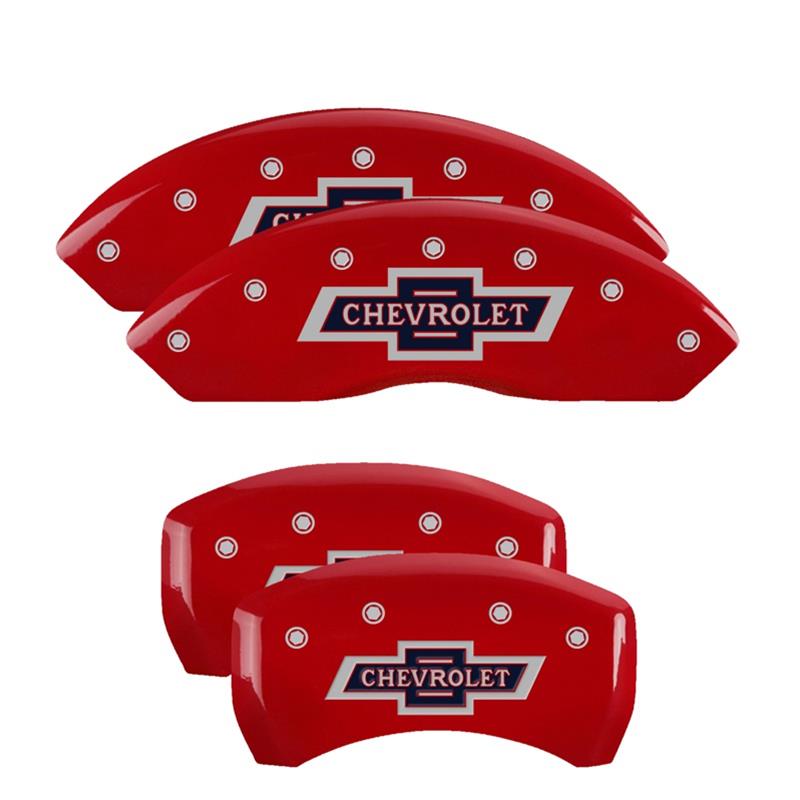 MGP Caliper Covers - Brake for 2018-2021 EQUINOX 14247SCUSDF Set Of 4 Covers, Engraved Front And Rear: Custom Graphics, Designated Finish