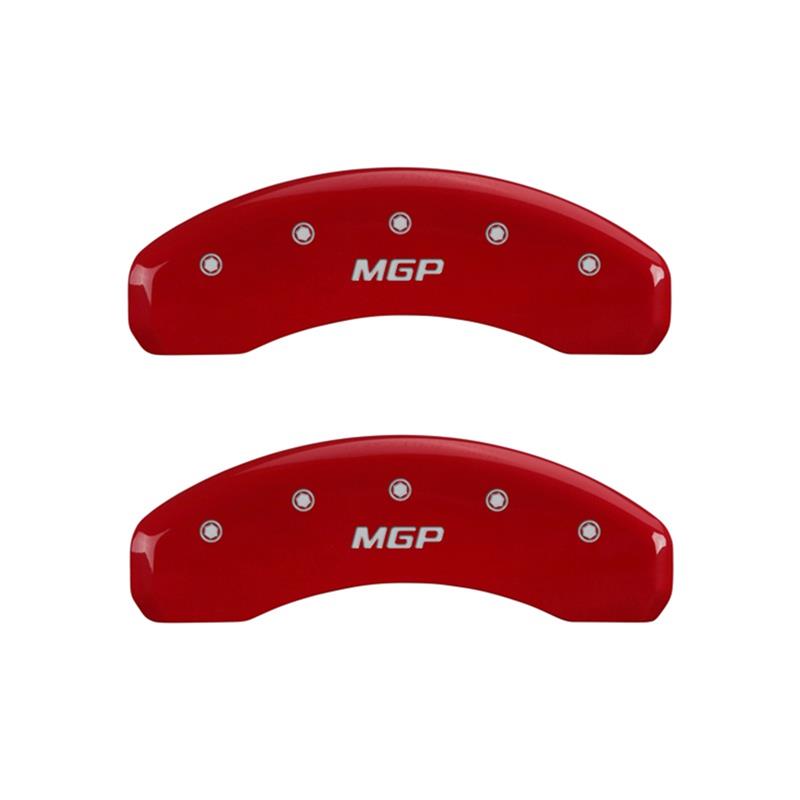 MGP Caliper Covers Brake 14254RCUSDF Rear Set Of 2 Covers, Custom Graphics, Designated Finish