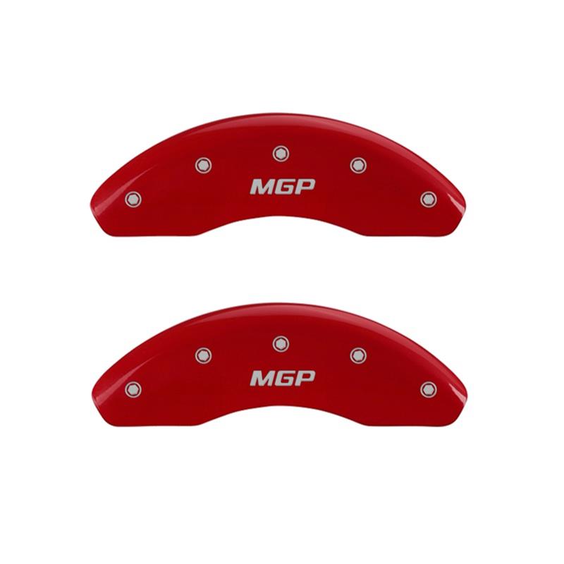 MGP Caliper Covers - Brake for 2012-2016 PRIUS C, 2007-2018 YARIS 16214FCUSDF Front Set 2 Covers, Engraved Front: Custom Graphics, Designated Finish.