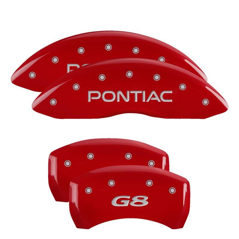 MGP Caliper Covers - Brake for 2008-2009 G8 18011SCUSDF Set Of 4 Covers, Engraved Front And Rear: Custom Graphics, Designated Finish.