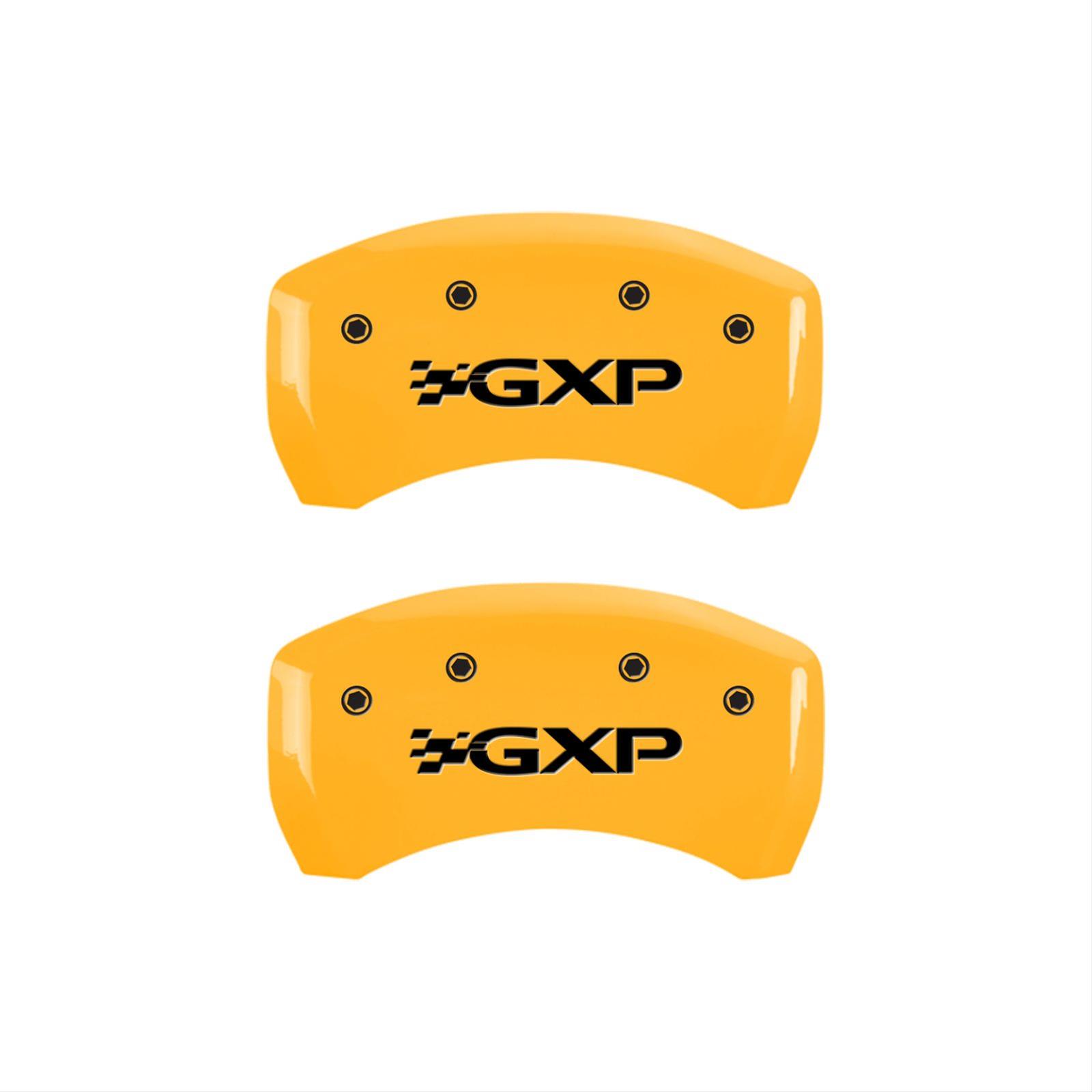 MGP 4 Caliper Covers Engraved Front Pontiac Rear Gxp Yellow Finish Black Char 2007 Pontiac Solstice thumbnail 2