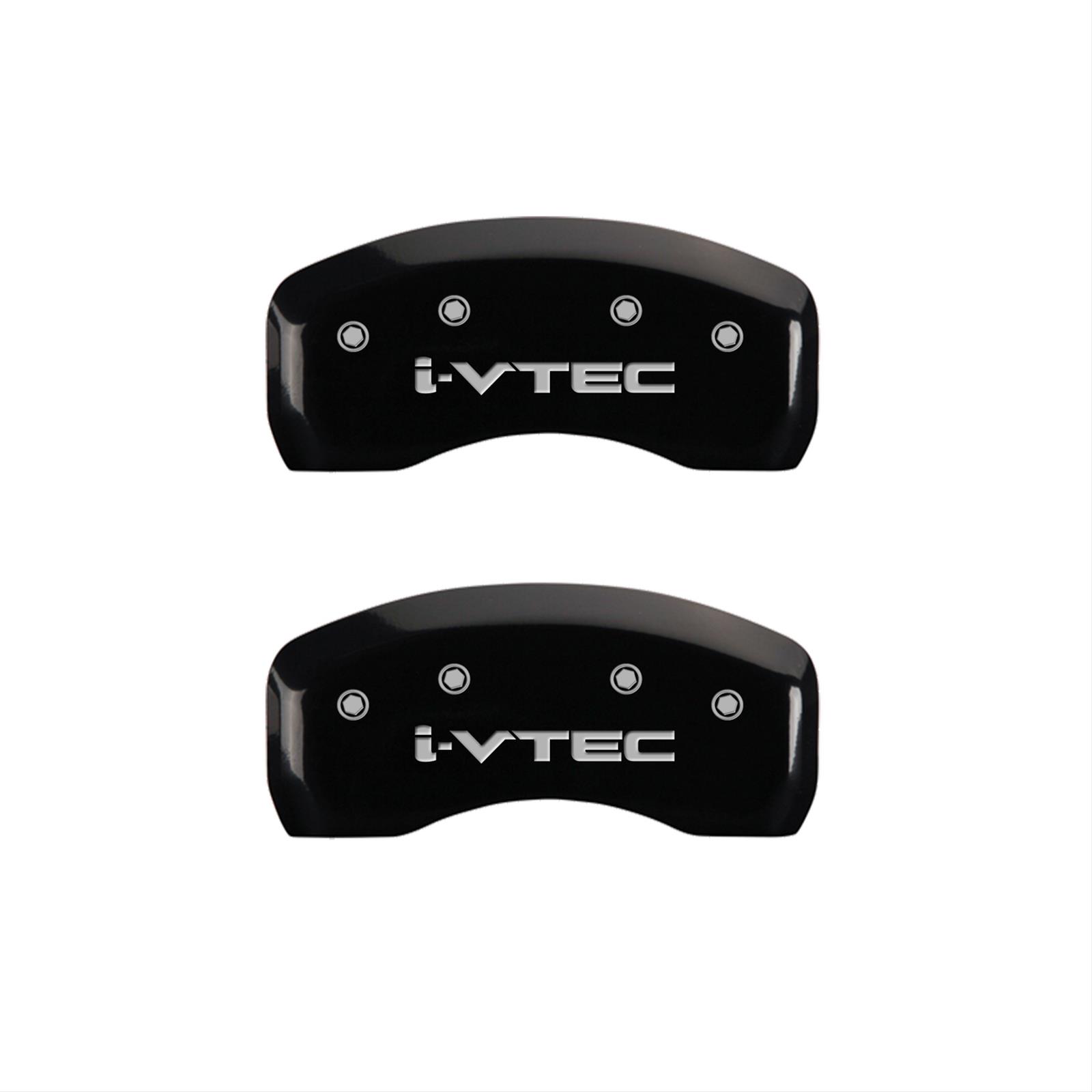 MGP 4 Caliper Covers Engraved Front & Rear i-Vtec Black finish silver ch thumbnail 2