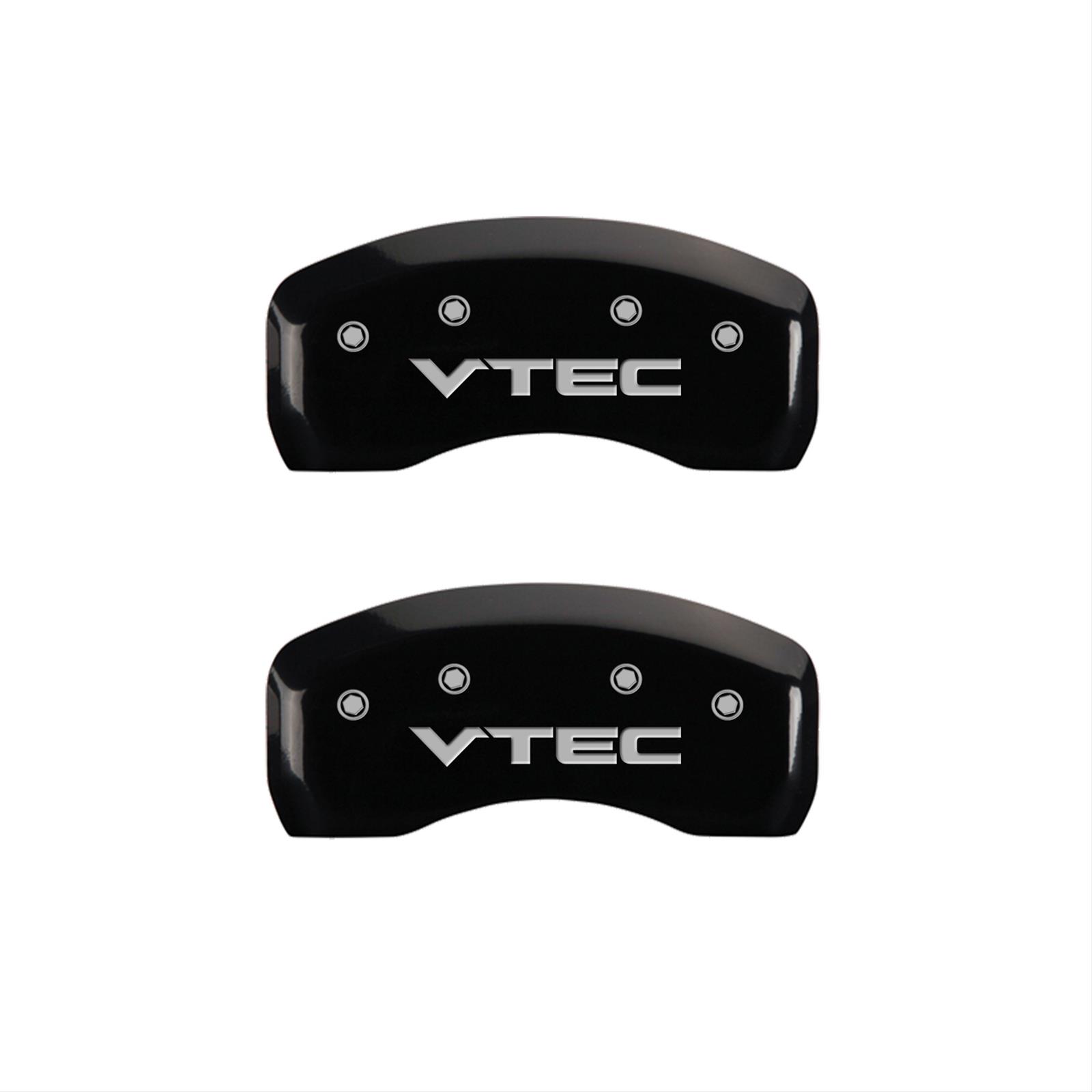 MGP 4 Caliper Covers Engraved Front & Rear Vtech Black finish silver ch thumbnail 2