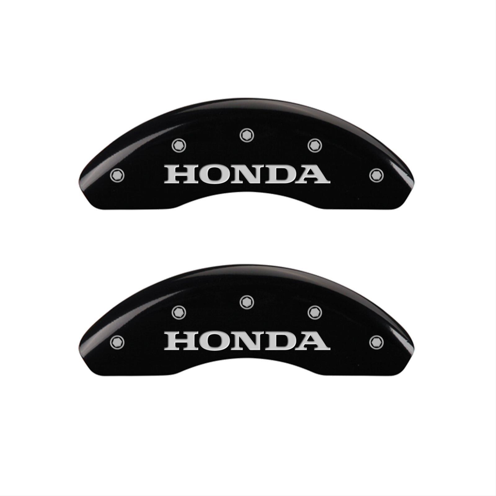 MGP 4 Caliper Covers Engraved Front Honda Engraved Rear CR-V Black finish silver ch thumbnail 2