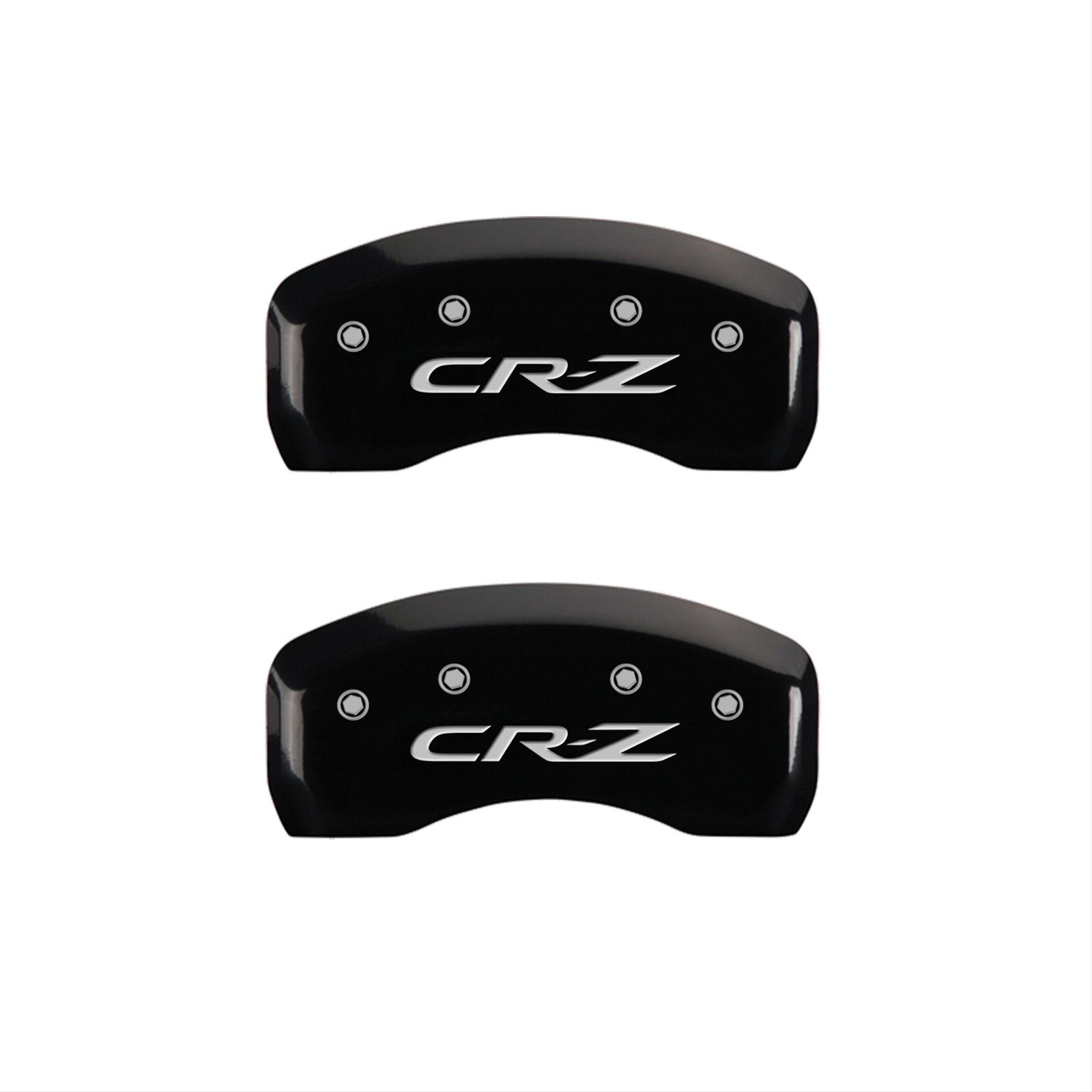 MGP 4 Caliper Covers Engraved Front Honda Engraved Rear CR-Z Black finish silver ch thumbnail 2