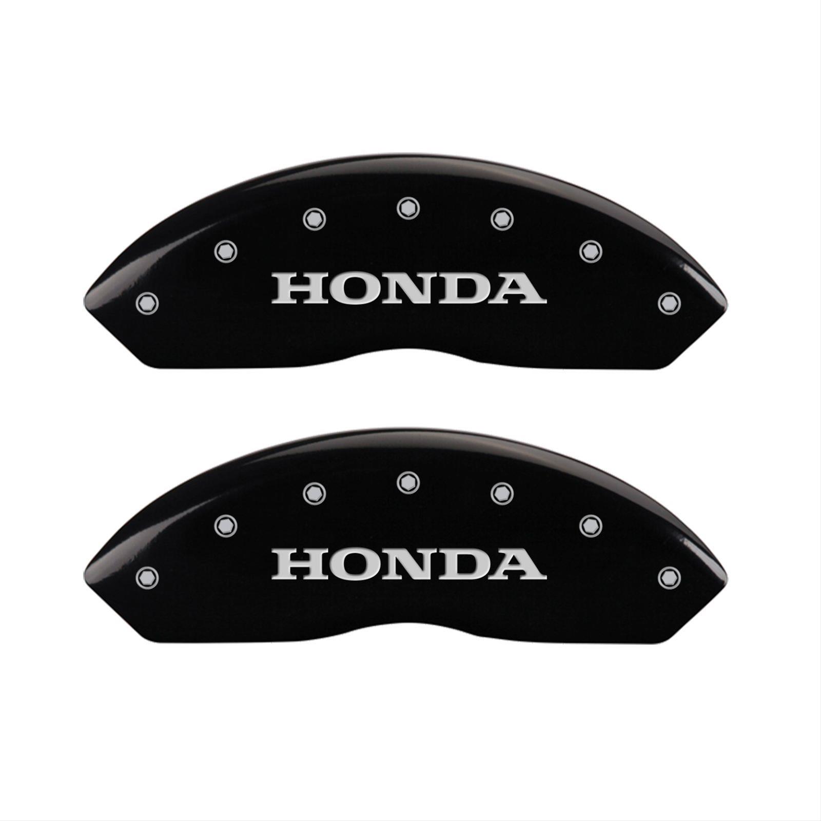 MGP 4 Caliper Covers Engraved Front Honda Engraved Rear Crosstour Black finish silver ch thumbnail 2