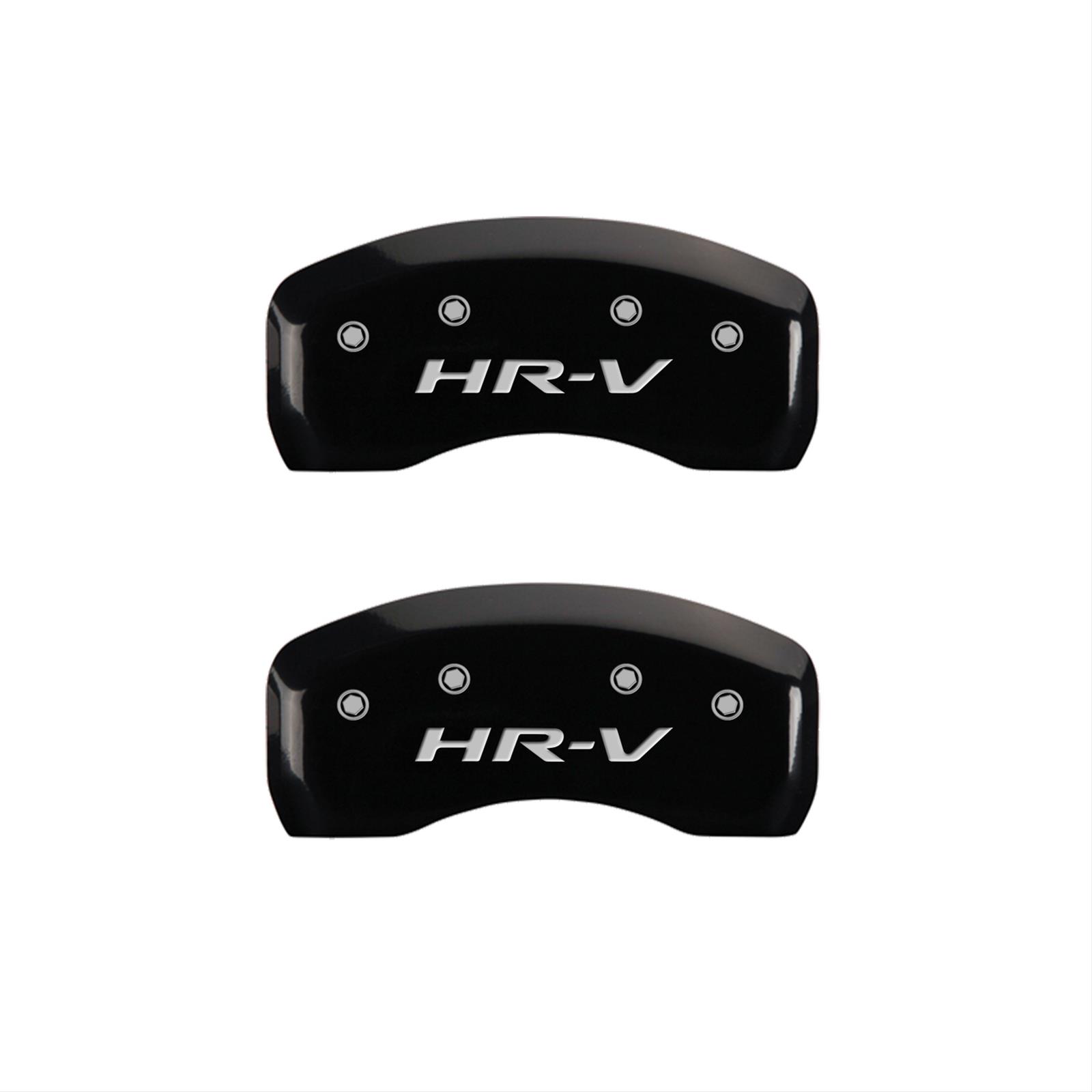 MGP 4 Caliper Covers Engraved Front Honda Engraved Rear HR-V Black finish silver ch thumbnail 2