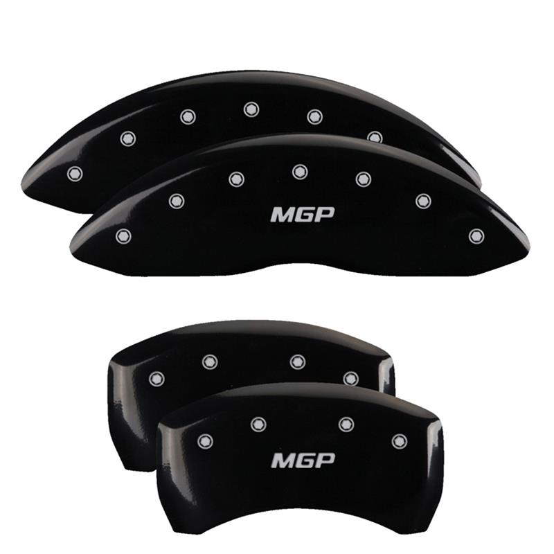 MGP Caliper Covers - Brake for 2020-2023 PALISADE 28190SMGPBK Set of 4 caliper covers, Engraved Front and Rear: MGP, Black powder coat finish, silver characters