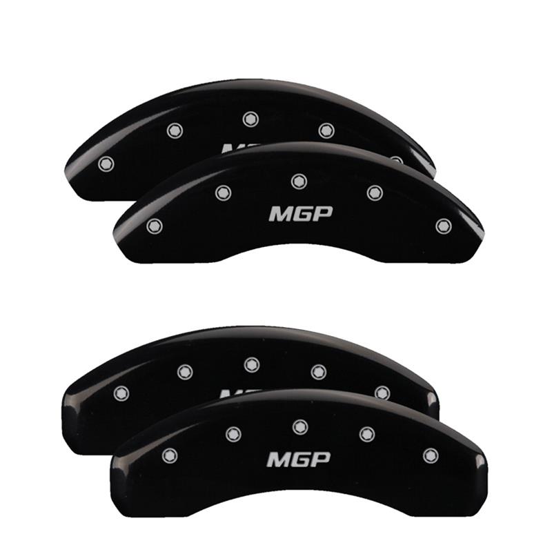 MGP 4 Caliper Covers Engraved Front & Rear MGP Black finish silver ch thumbnail 3