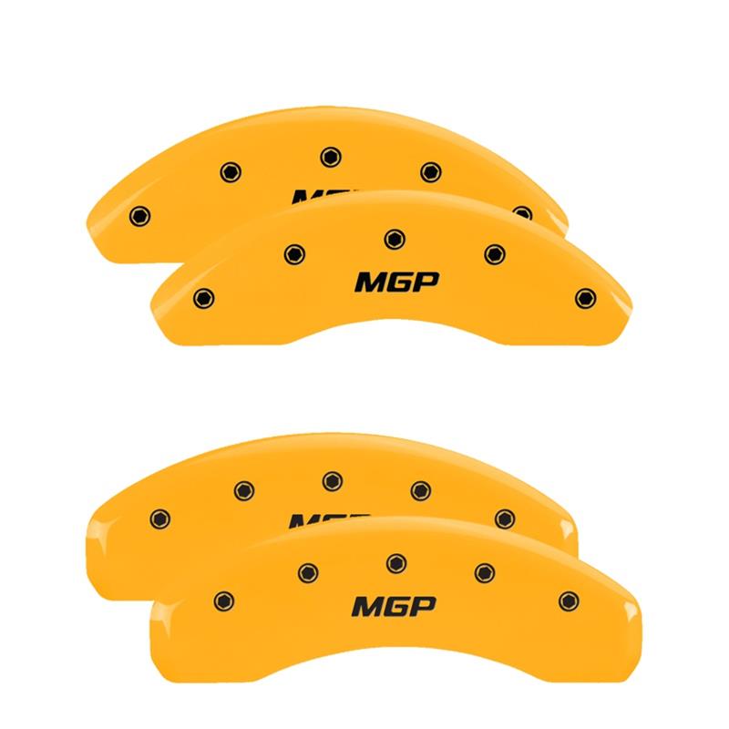 MGP 4 Caliper Covers Engraved Front & Rear MGP Yellow Finish Black Char 2000 Chrysler Prowler thumbnail 3