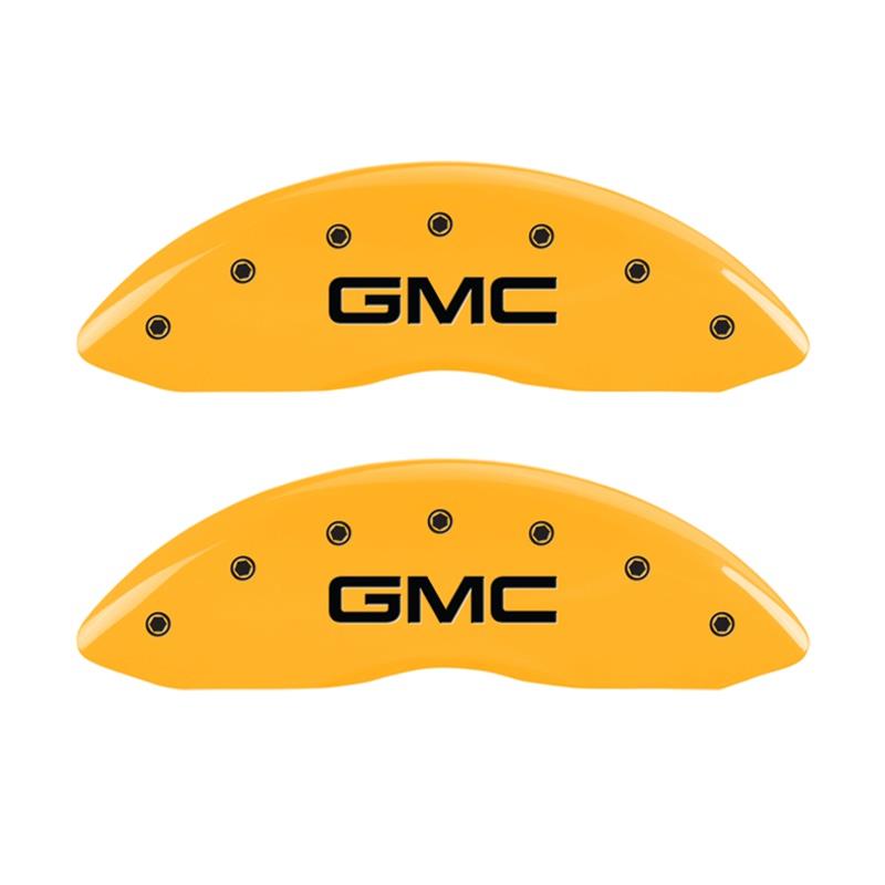 MGP 2 Caliper Covers Engraved Front GMC Yellow Finish Black Characters 2004 GMC Canyon thumbnail 2