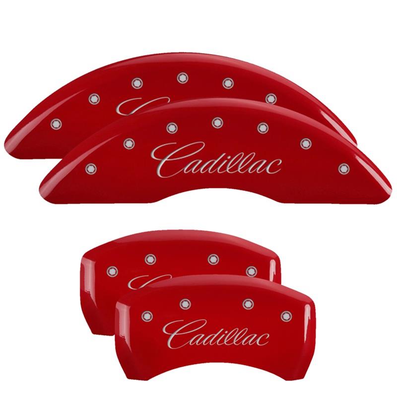 MGP Caliper Covers - Brake for 2013-2019 XTS 35008SCUSDF Set Of 4 Covers, Engraved Front And Rear: Custom Graphics, Designated Finish.