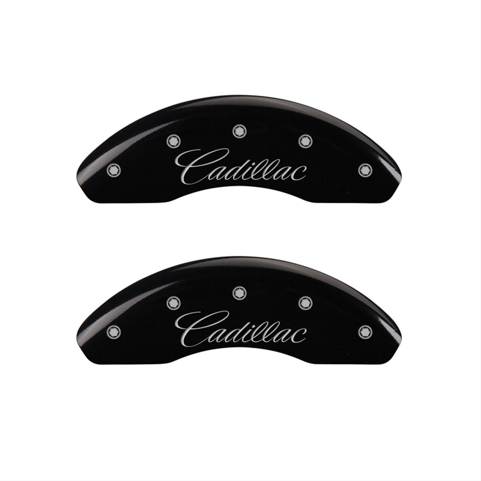 MGP Caliper Covers 35023SATSBK MGP Black Caliper Covers Summit Racing