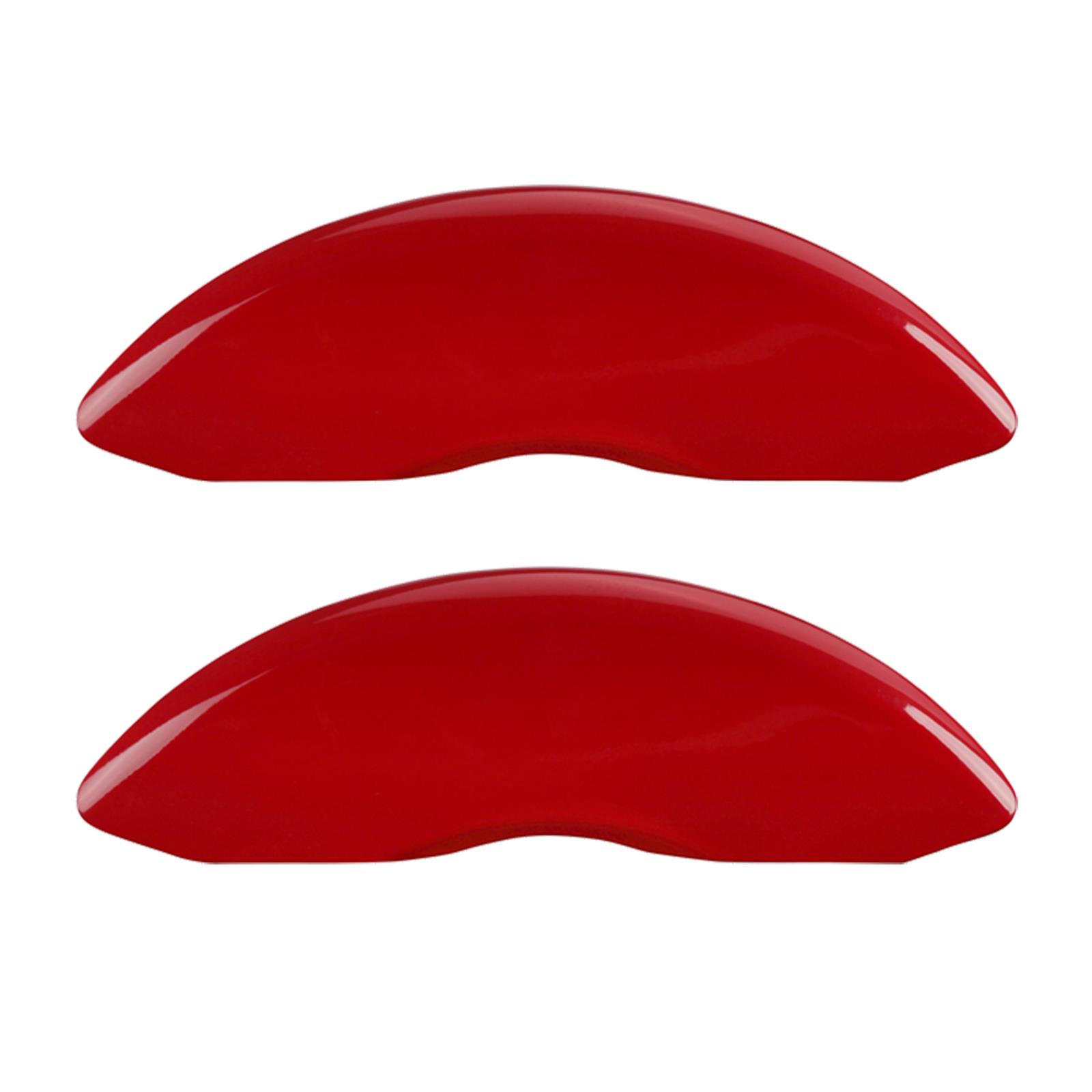 MGP Caliper Covers - Brake for 2018-2020 NAVIGATOR 36033SCLCRD Set Of 4 Covers, No Engraving: Classic Covers, Red Powder Coat Finish, Silver Characters