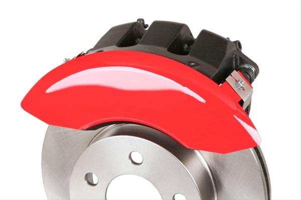 MGP 4 Caliper Covers Engraved Front Gen 5/Camaro Engraved Rear Gen 5/Z28 Red finish silver ch thumbnail 5