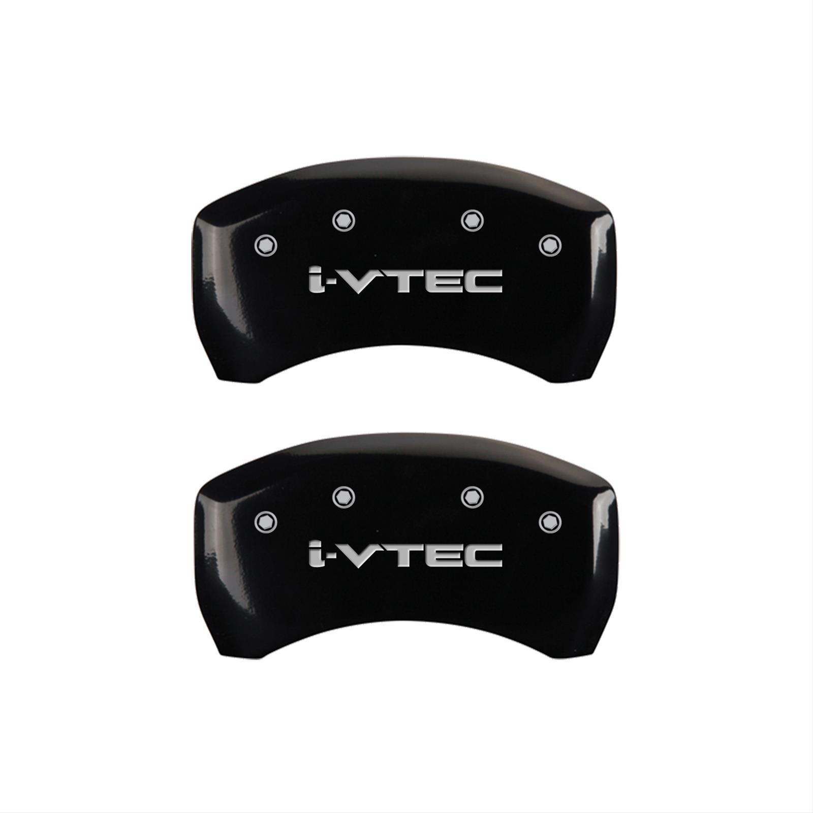 MGP 4 Caliper Covers Engraved Front & Rear i-Vtec Black finish silver ch thumbnail 2