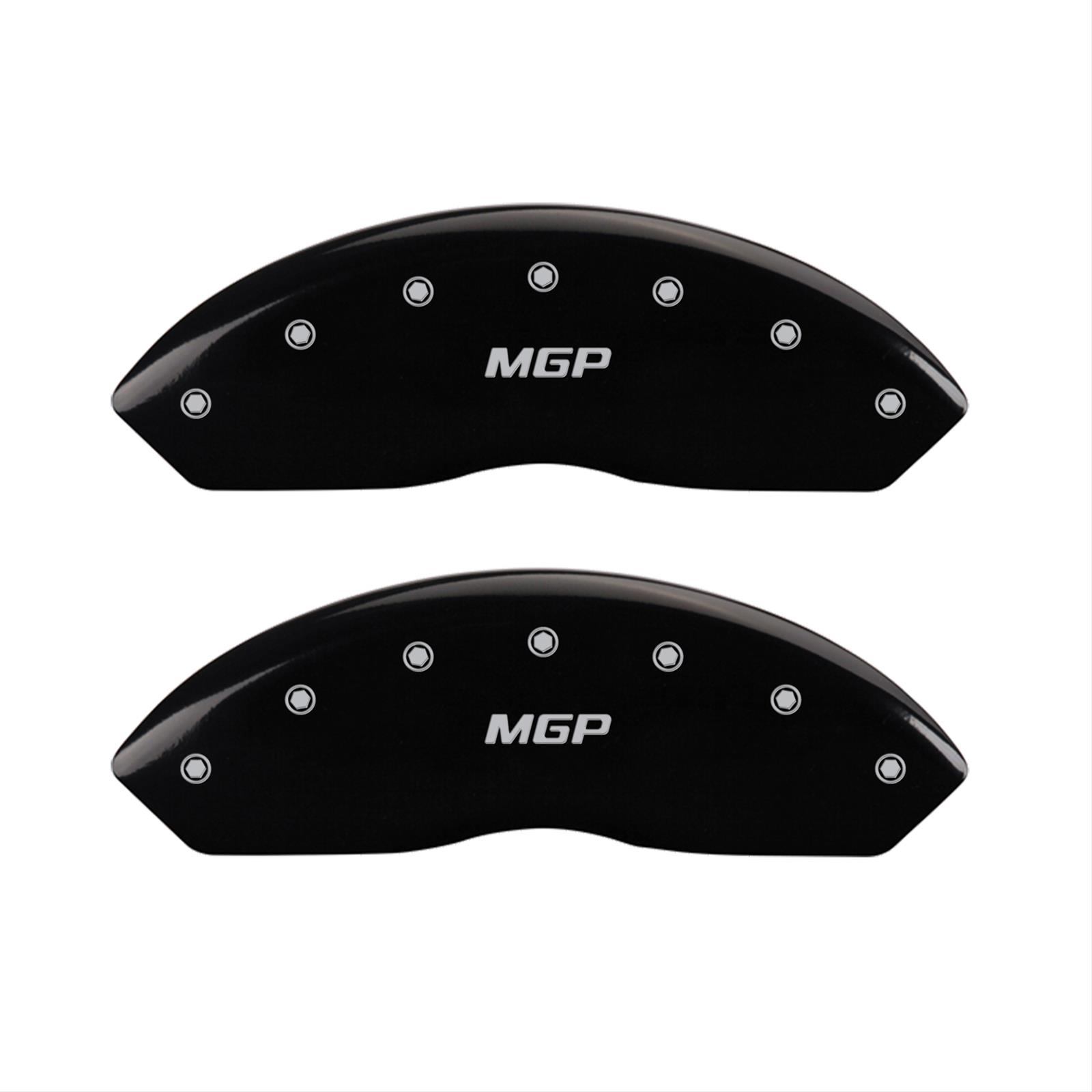 MGP 4 Caliper Covers Engraved Front & Rear MGP Black finish silver ch thumbnail 2