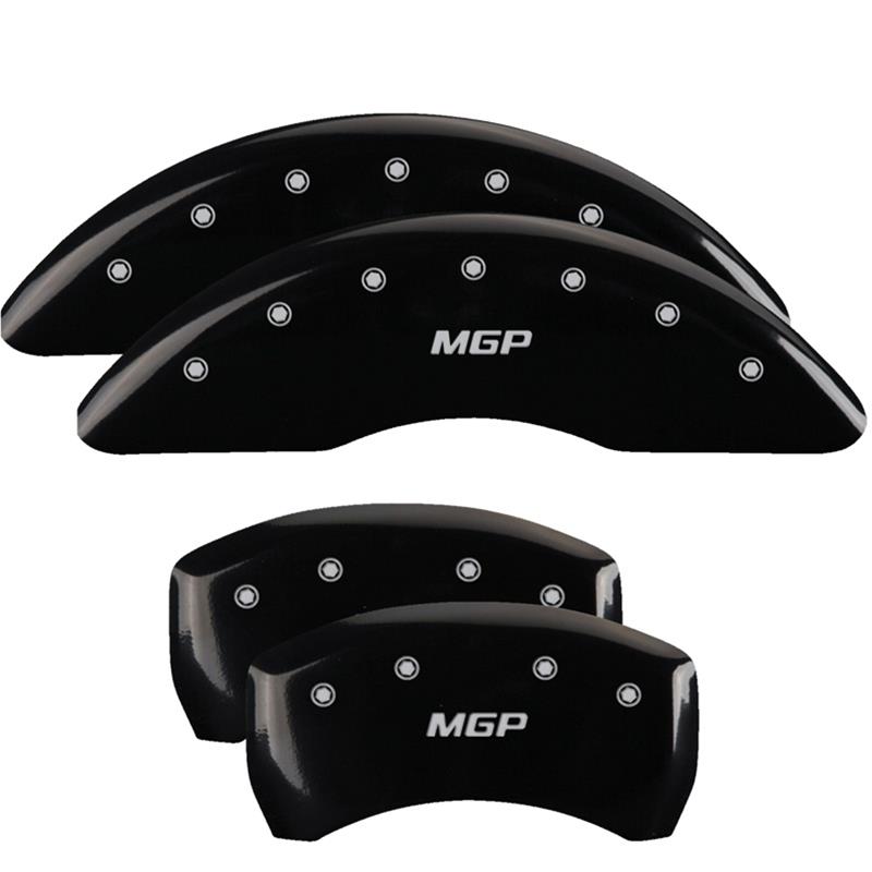 MGP 4 Caliper Covers Engraved Front & Rear MGP Black finish silver ch thumbnail 3