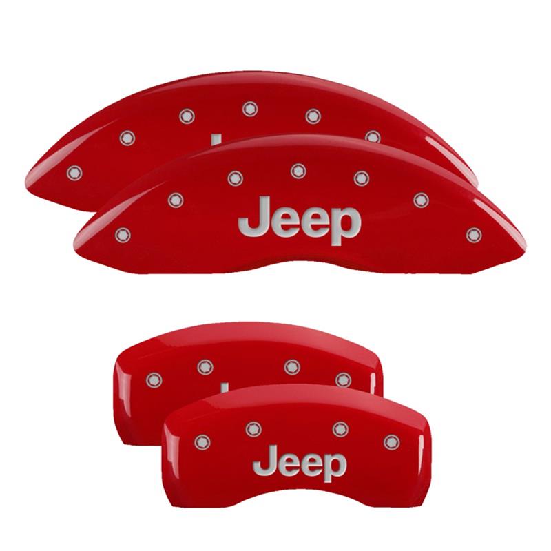 MGP Caliper Covers - Brake Pad for 2007-2016 COMPASS, PATRIOT 42003SCUSDF Set Of 4 Covers, Engraved Front And Rear: Custom Graphics, Designated Finish.