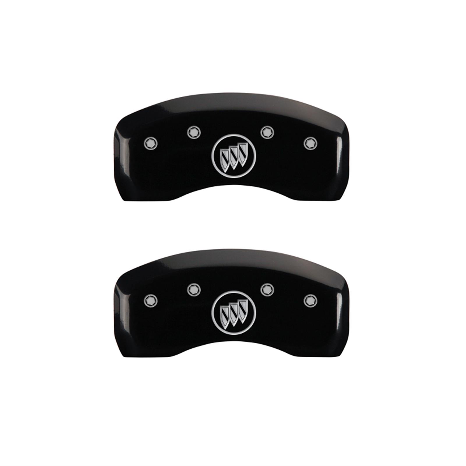 MGP 4 Caliper Covers Engraved Front Buick Rear Black Finish Silver Char 2002 Buick LeSabre thumbnail 2