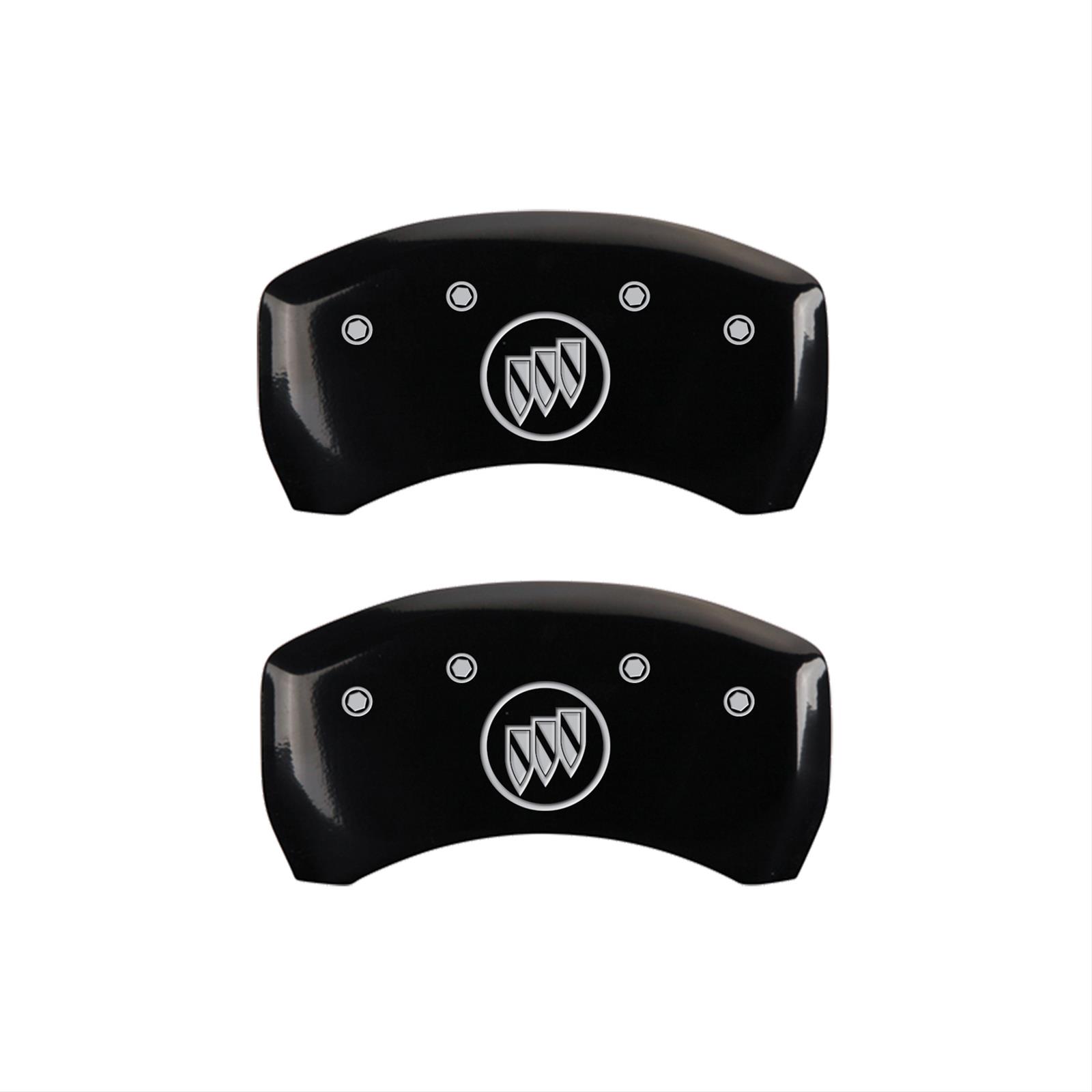 MGP 4 Caliper Covers Engraved Front Buick Rear Black Finish Silver Char 2016 Buick Regal thumbnail 2