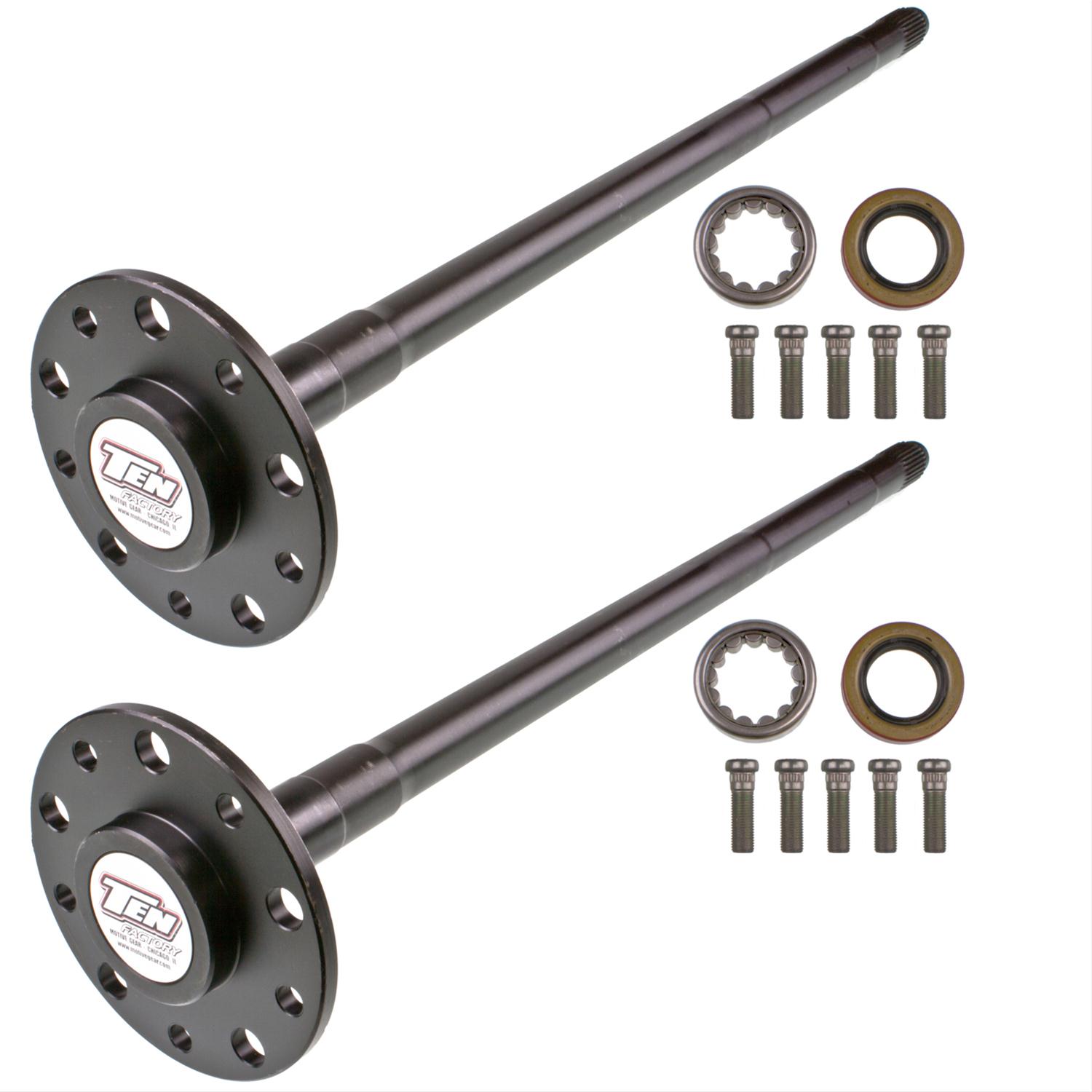 Motive Gear Ten Factory Axle Shafts for 1967-1969 CAMARO, 1965-1967 CHEVELLE, 1970-1972 NOVA - MG22100 Shafts, Direct Fit, Rear, 1541H Manganese, Chevy, 28-Spline, 29.62 Length, Kit