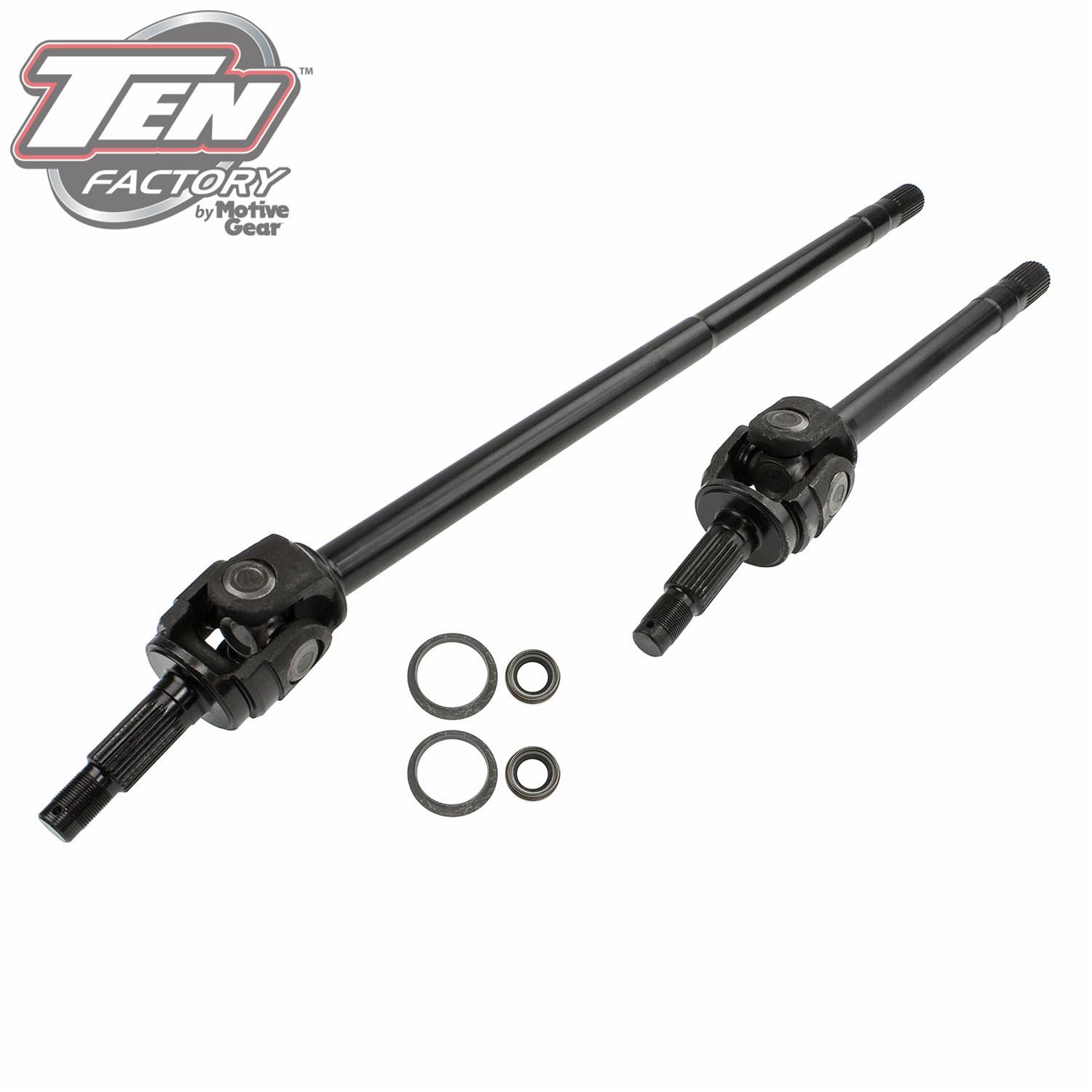 Motive Gear Ten Factory Axle Shafts for 1984-1992 CHEROKEE, 1987-1995 WRANGLER - MG22131 Shafts, Direct Fit, 4340 Chromoly, 30/27-Spline, Length, Jeep, Kit