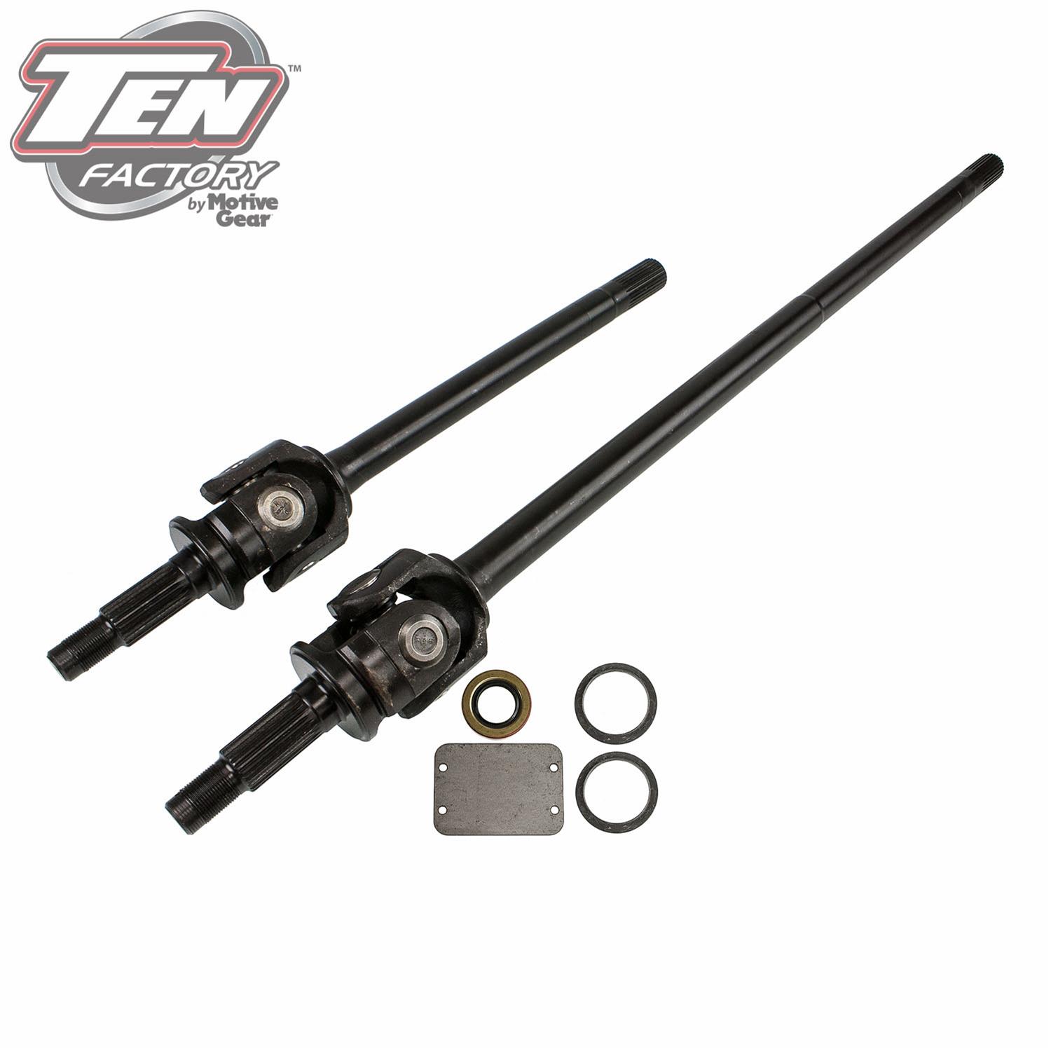 Motive Gear Ten Factory Axle Shafts for 1984-1992 CHEROKEE, 1987-1995 WRANGLER - MG22145 Shafts, Direct Fit, 4340 Chromoly, 27-Spline, 16.500 in./32.310 in. Length, Jeep, Kit
