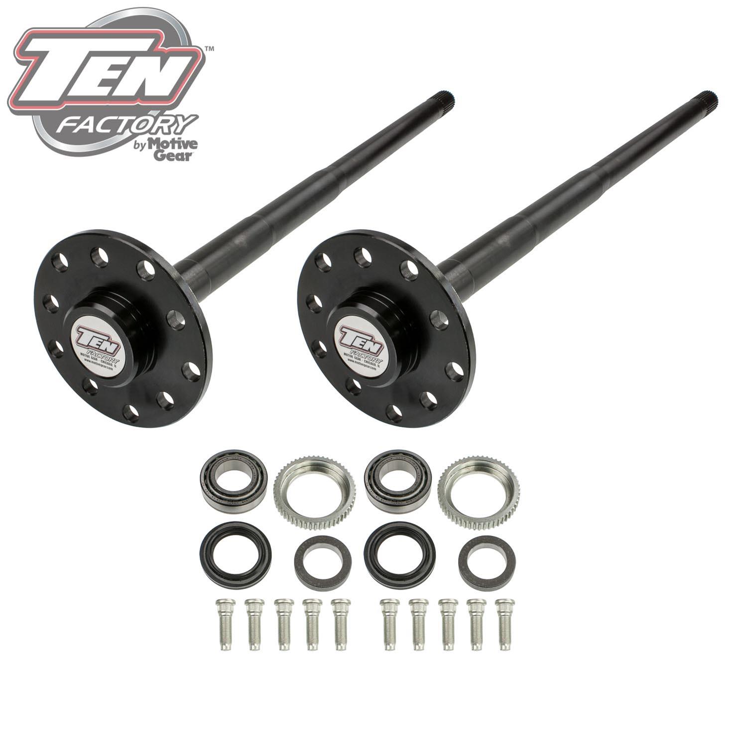 Motive Gear Ten Factory Axle Shafts for 2007-2018 WRANGLER - MG22158 Shaft, Factory, Rear, Bolt-in, 1541H Chromoly, 35-spline Inner, Dana 44 JK, Kit
