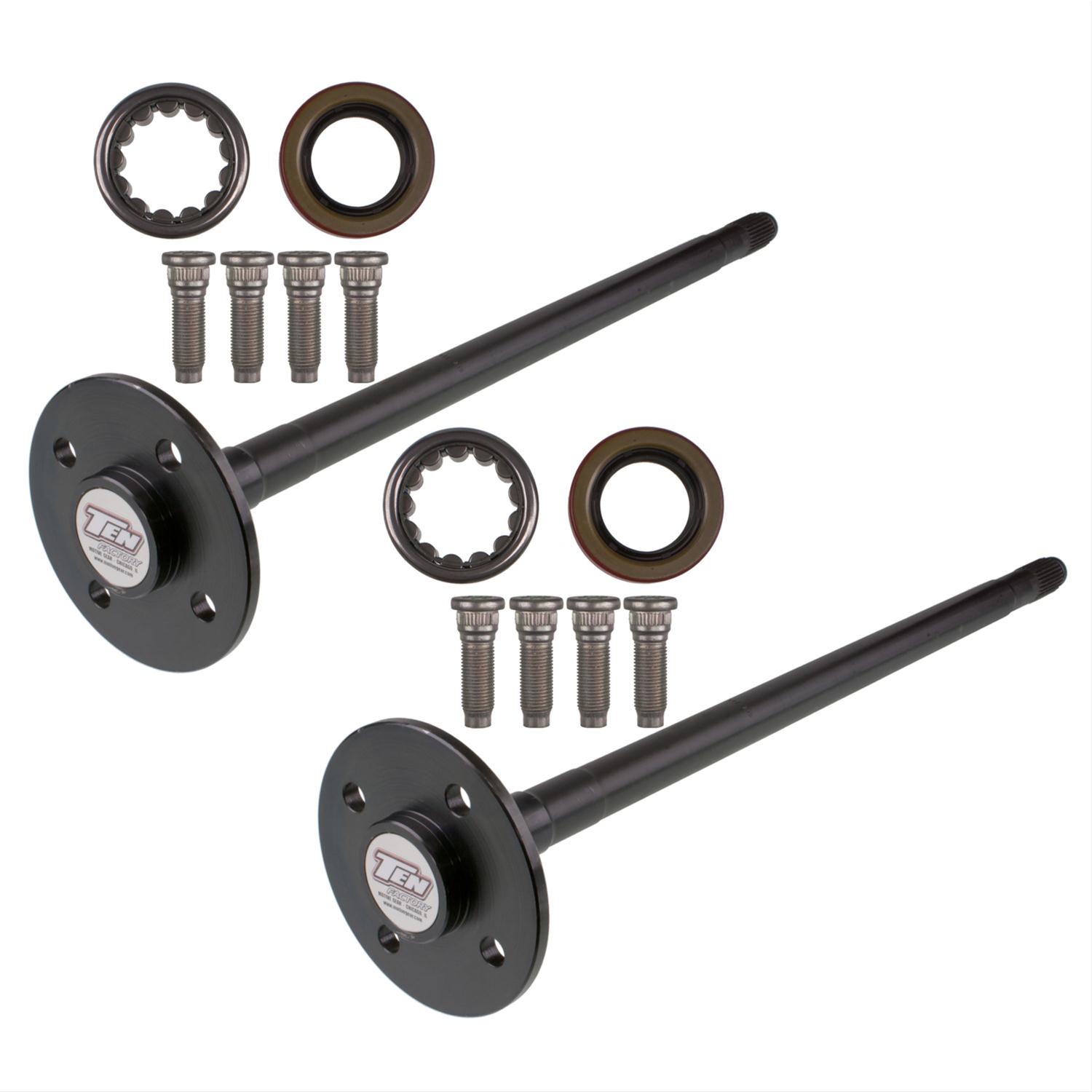 Motive Gear Ten Factory Axle Shafts for 1984 CAPRI, 1979-1993 MUSTANG - MG22182 Shafts, Direct Fit, 1541H Alloy Steel, 28-Spline, 29.000 in. Length, Ford, Mercury, Kit