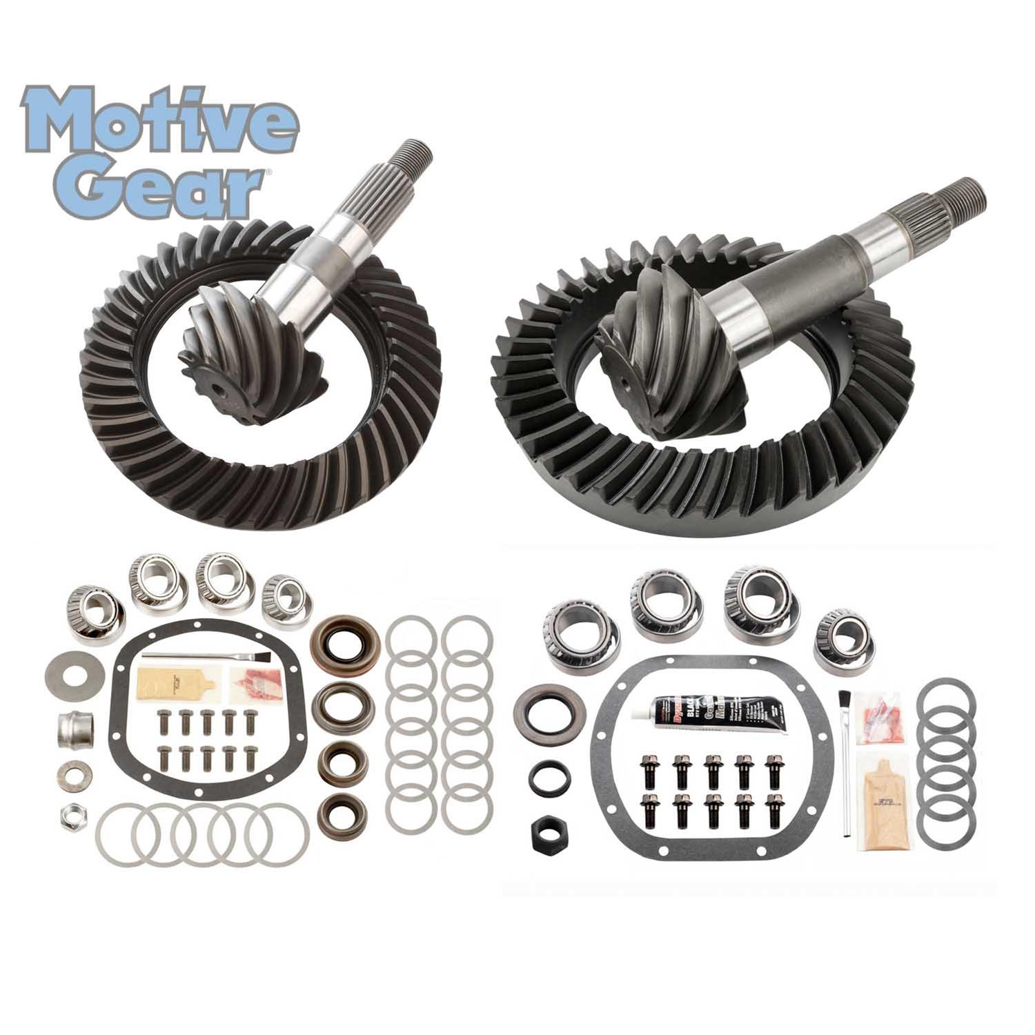 Motive Gear Ring and Pinion Installation Kit Combos MGK-124 Chrysler 8.25 in./Dana 30 Jeep Wrangler TJ 4.10 Gears Pinon Complete Kit, XJ D30 STD/C8.25