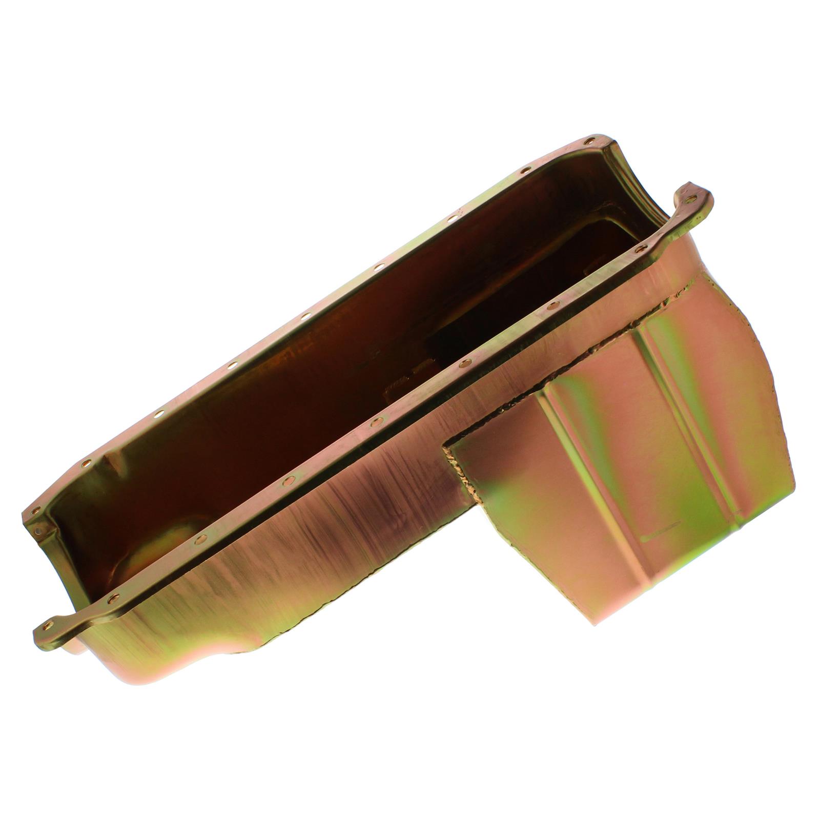 Milodon 4x4 Truck and Off-Road Oil Pans 30985 Pan, Steel, Gold Iridite, 8 qt., Mopar, Magnum Small Block, 360, Ram Pickups, Each thumbnail 2
