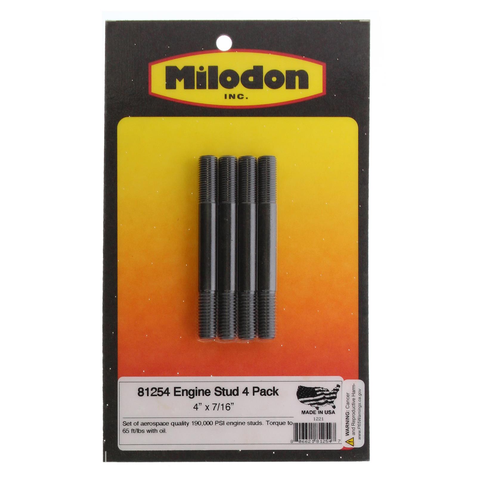 Milodon 81254 Milodon Replacement Studs Summit Racing
