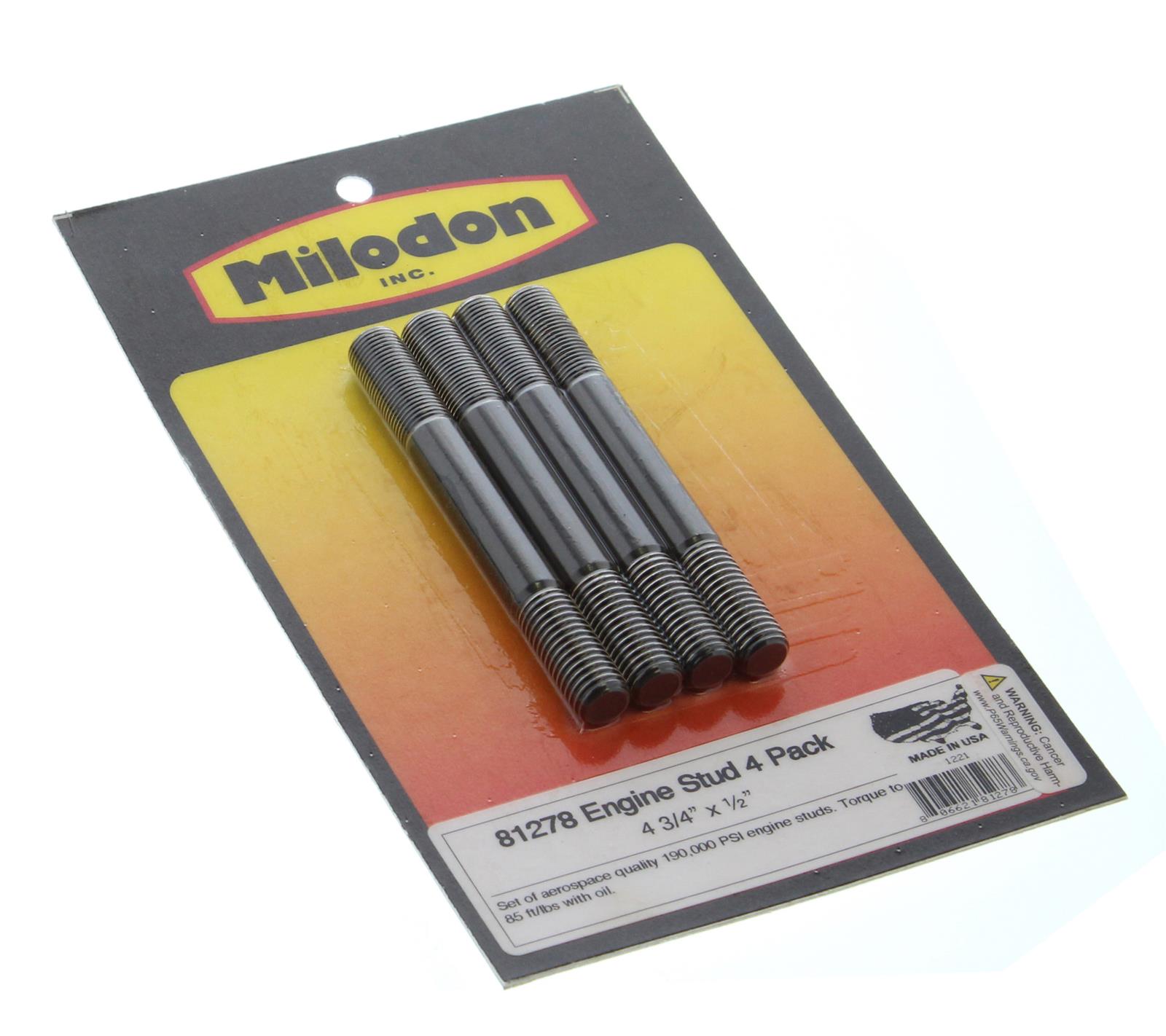 Milodon 81278 Milodon Replacement Studs Summit Racing