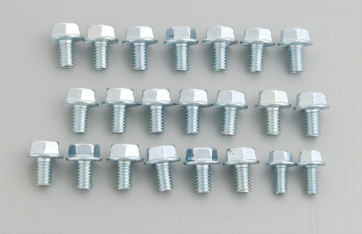 Milodon Oil Pan Bolt Kits 85005 Bolts, Steel, Cadmium, Hex Head, Chevy, Big Block, Kit