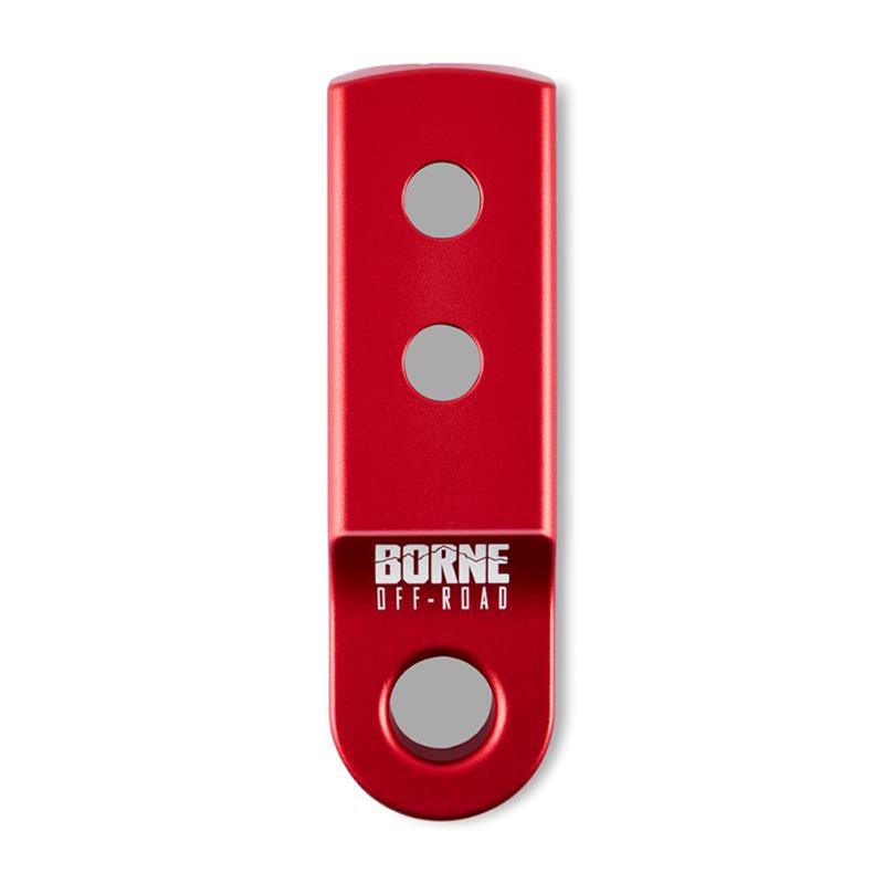 Borne Off-Road CNC Hitch Receiver Shackle 2in Red thumbnail 3